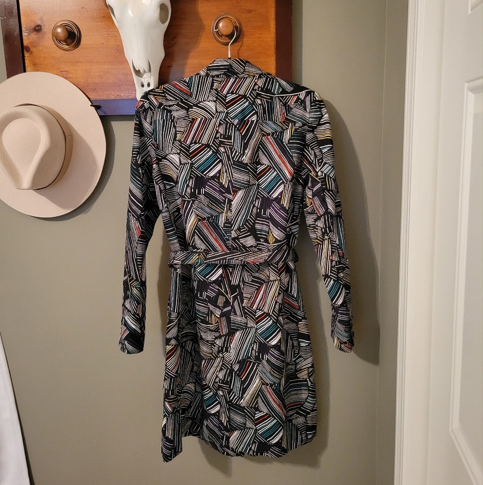 Duro Olowu Artsy Trendy Trench Coat Size Small - Picture 3 of 15